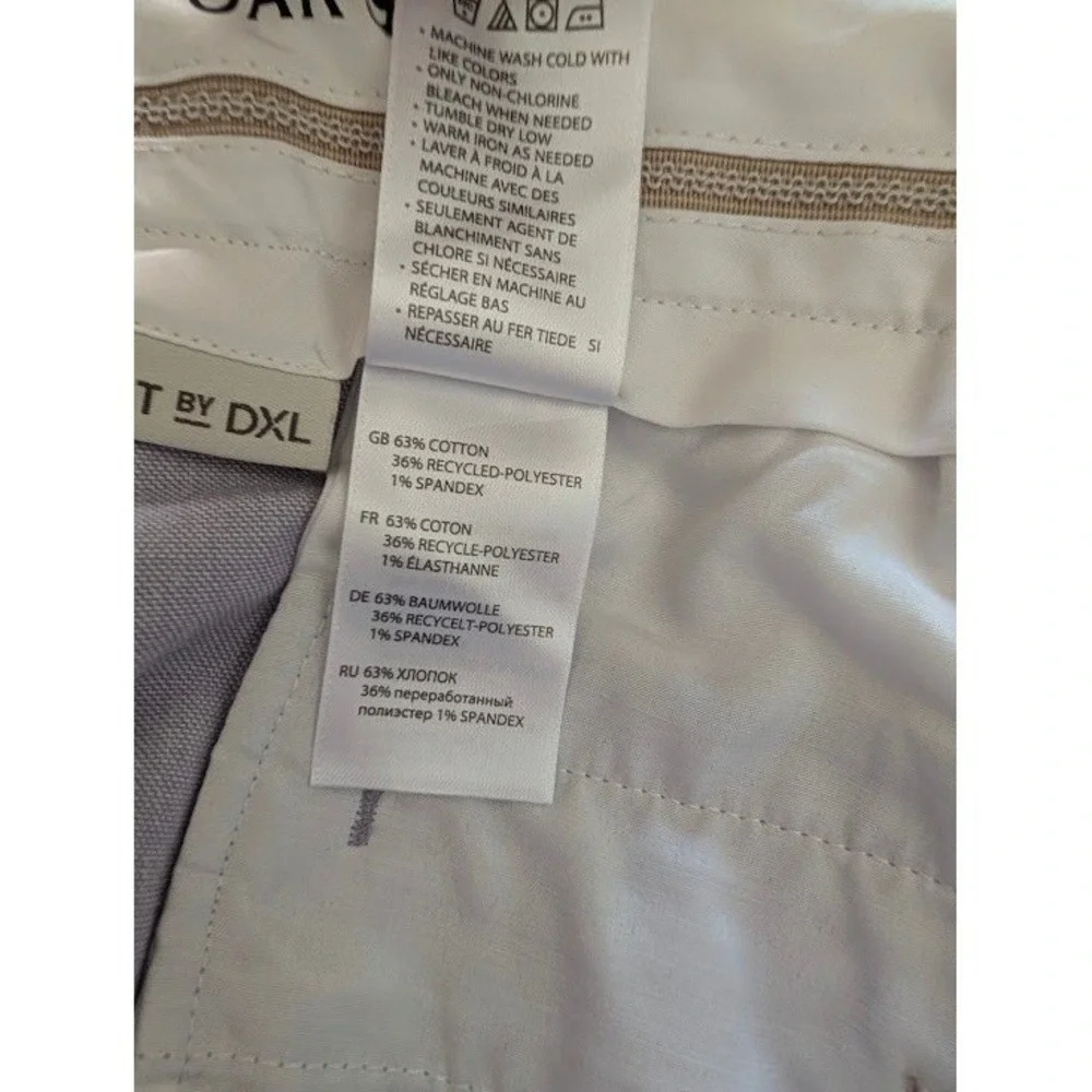 Oak‎ Hill Chino Shorts Mens 46 Purple Pastel Cotton Expandable Waist 7